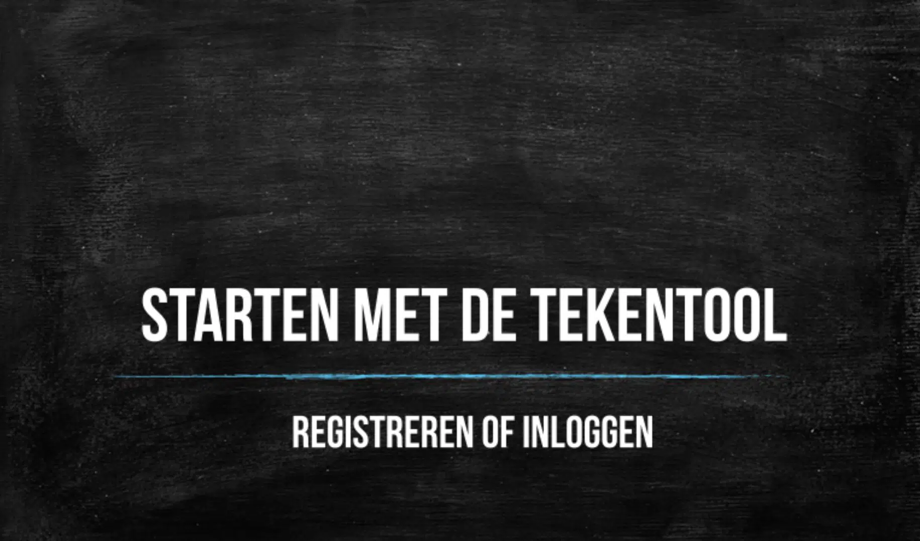 Starten met de tekentool