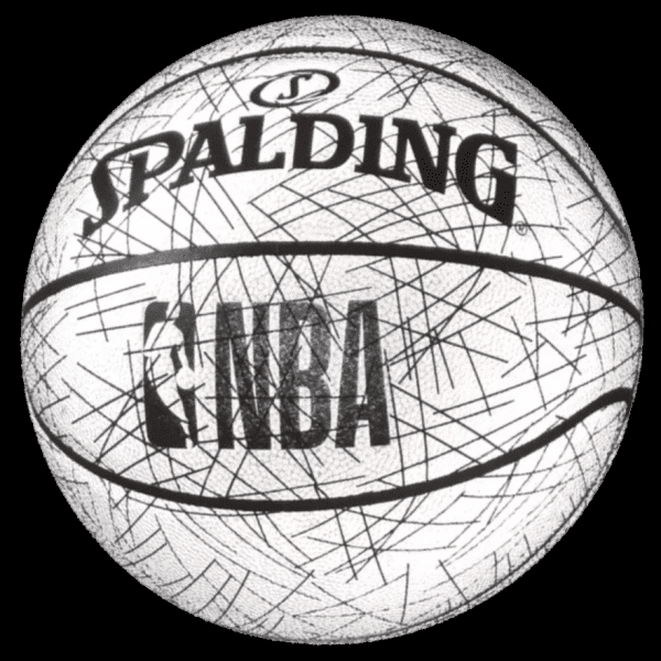 Spalding glow in the dark basketbal