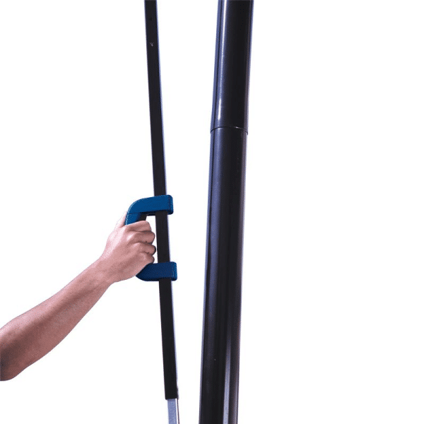 Basketbalpaal Transparant met blauw