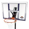 Basketbalpaal transparant blauw bord