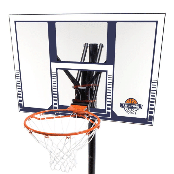 Basketbalpaal transparant blauw bord