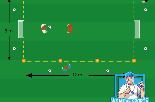 Voetbal oefening