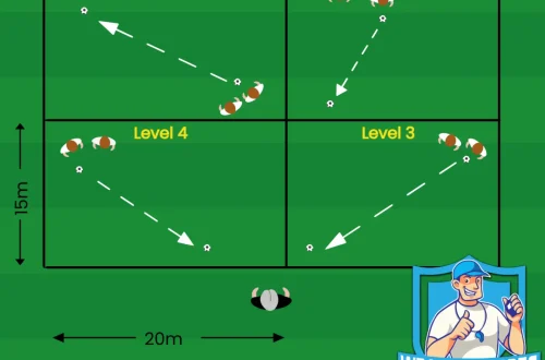 Voetbal oefening