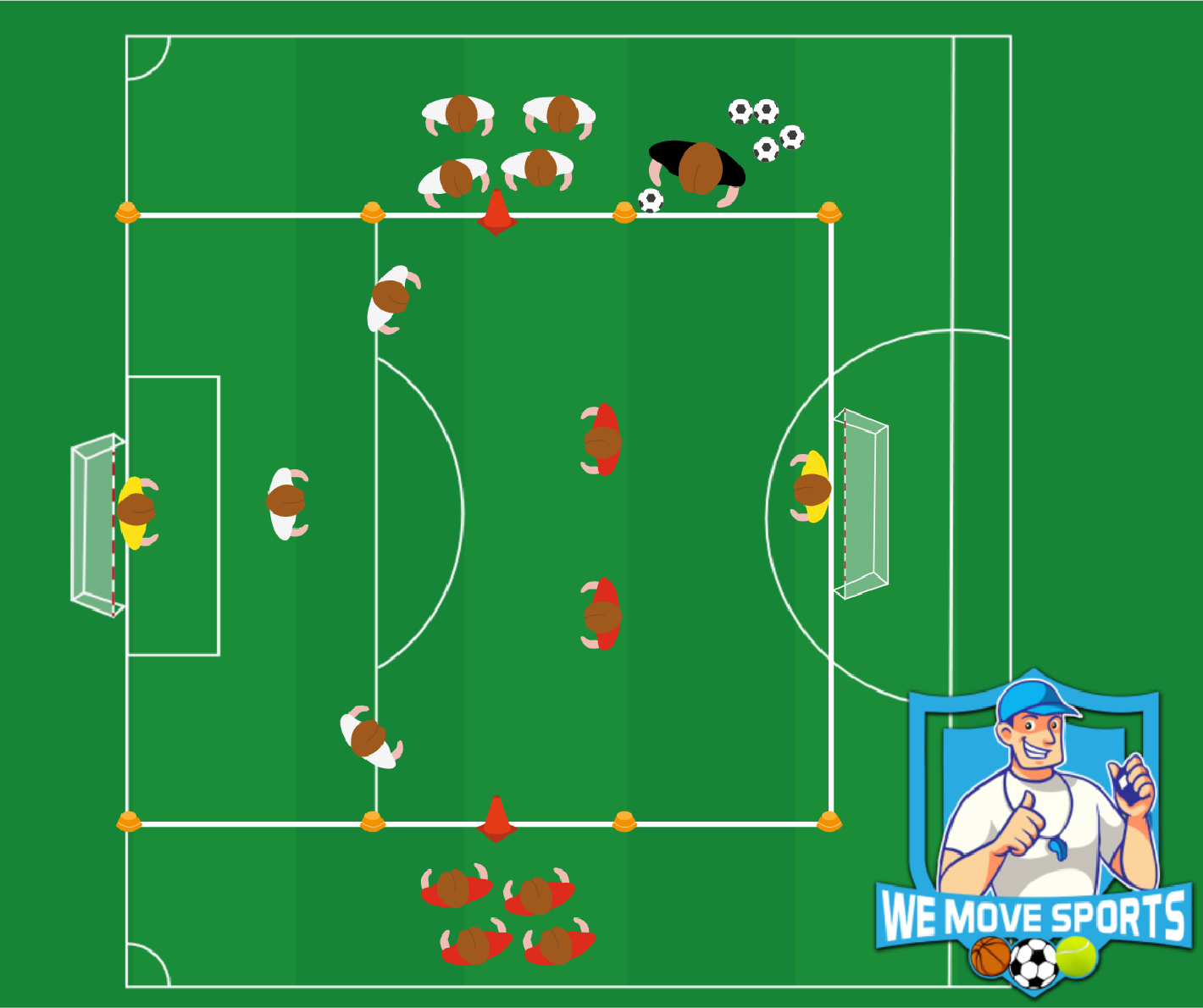 Voetbal oefeningen