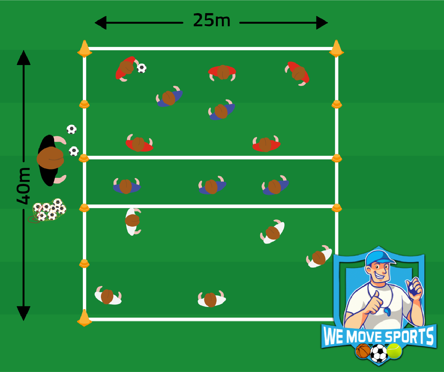 Voetbal oefeningen