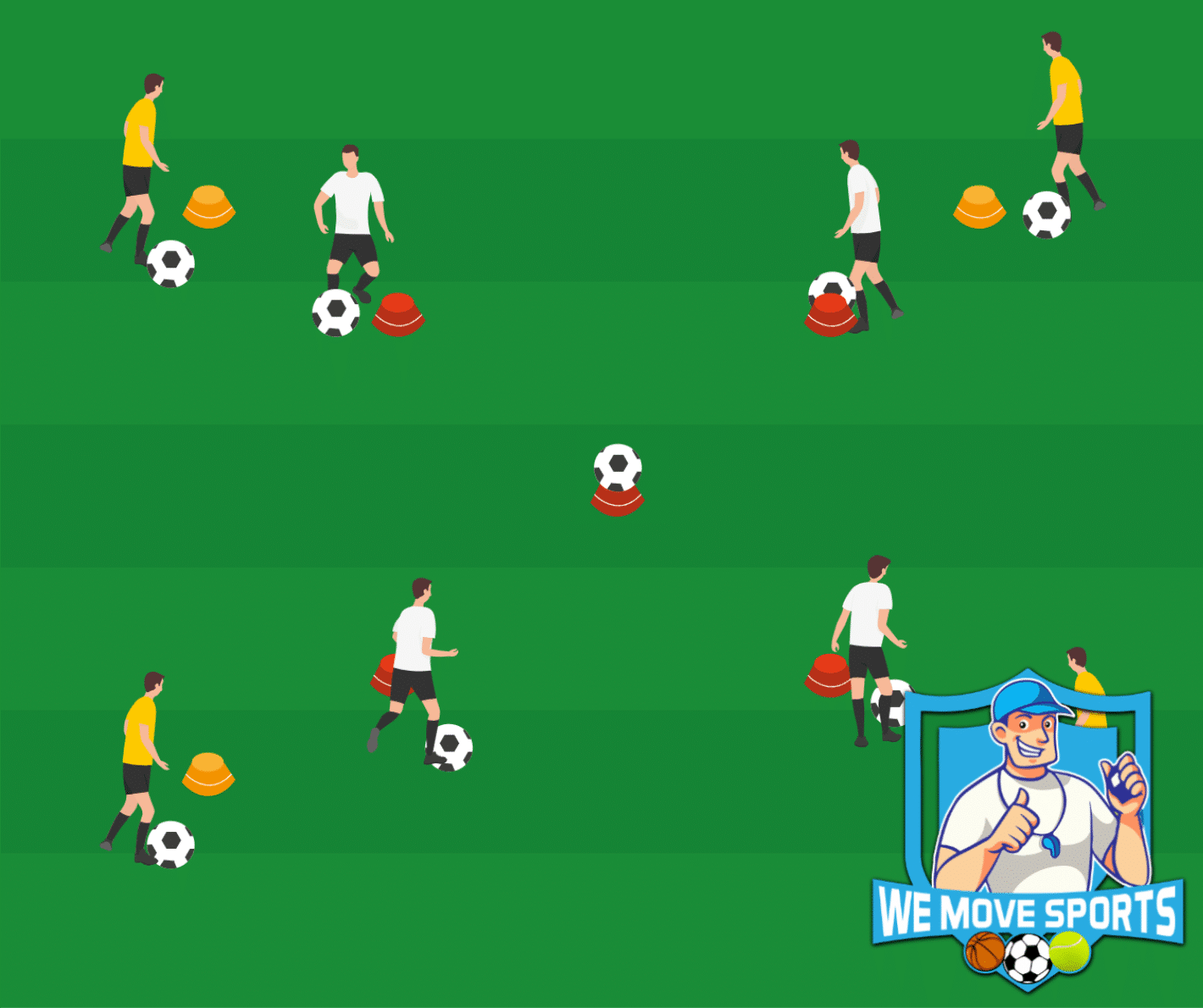 Voetbal oefeningen