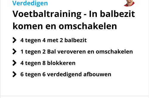 Voetbaltrainingen