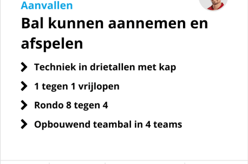 Voetbaltrainingen