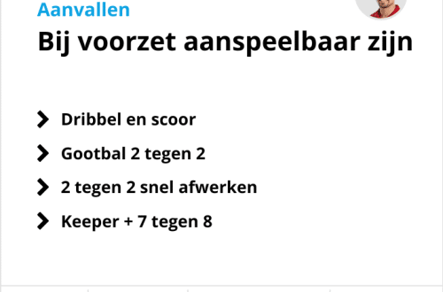 Voorzet voetbal