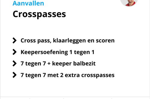 Voetbal passtraining