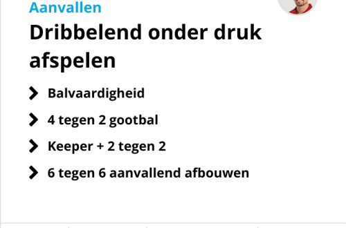 Voetbaltrainingen