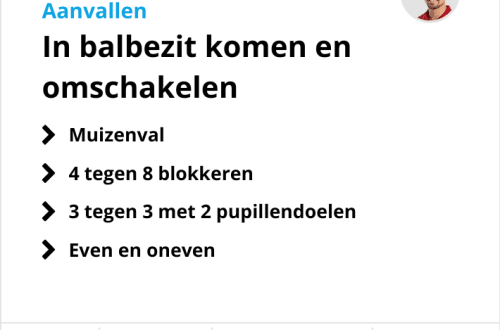 Training omschakelen