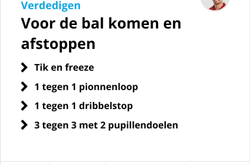 Verdedigen bij voetbal