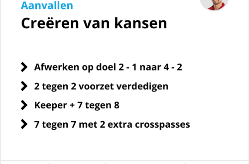 Voetbaltrainingen