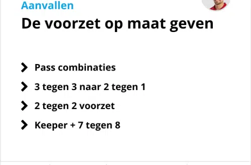 Voetbaltrainingen