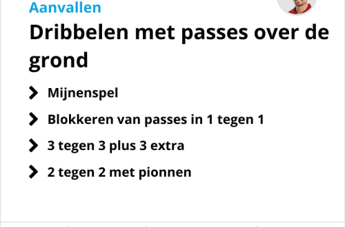 Dribbelvaardigheidstraining