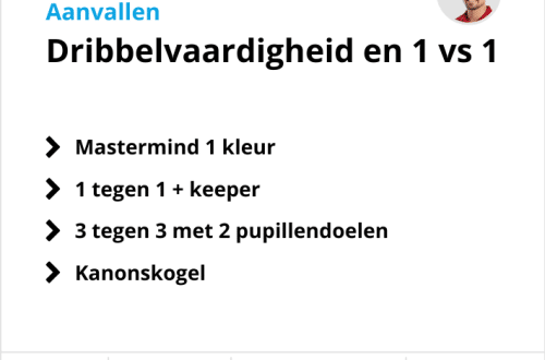 Dribbelvaardigheidstraining