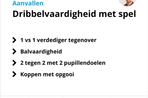 Voetbal training
