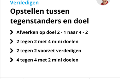 Voetbal training