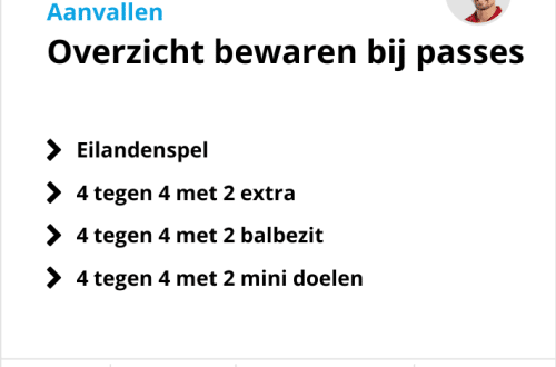 Voetbaltraining passen