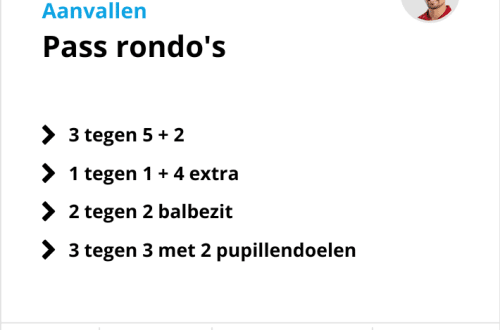 Voetbal trainingen