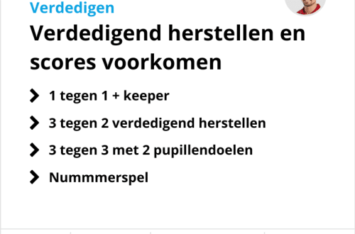 Voetbaltraining