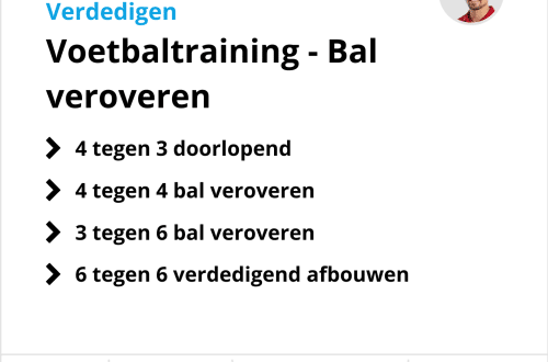 Voetbaltraining