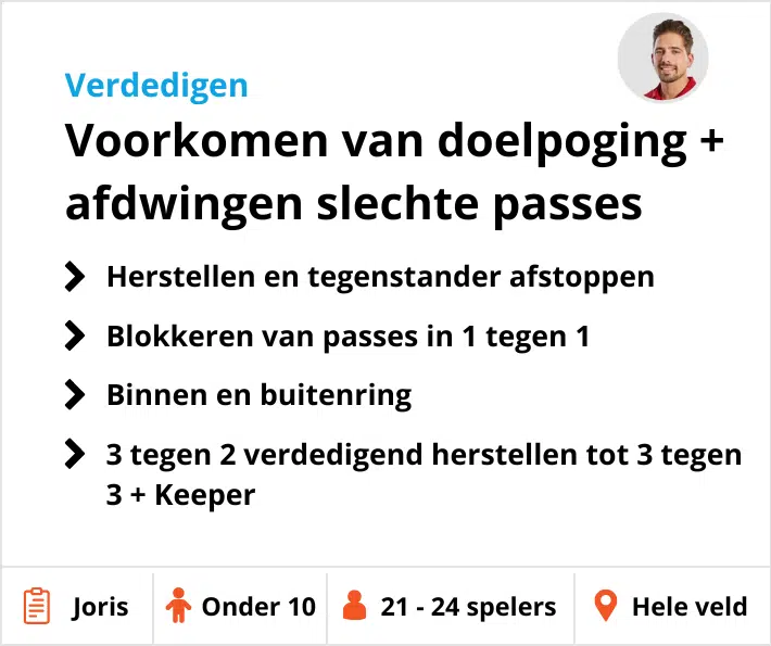 Voetbal training