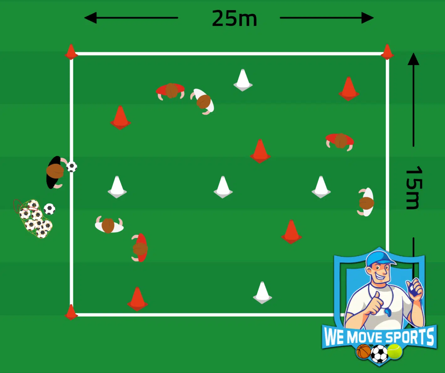 Voetbal oefeningen