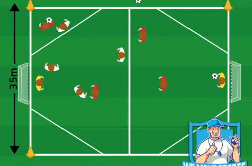 Voetbal oefening jo14