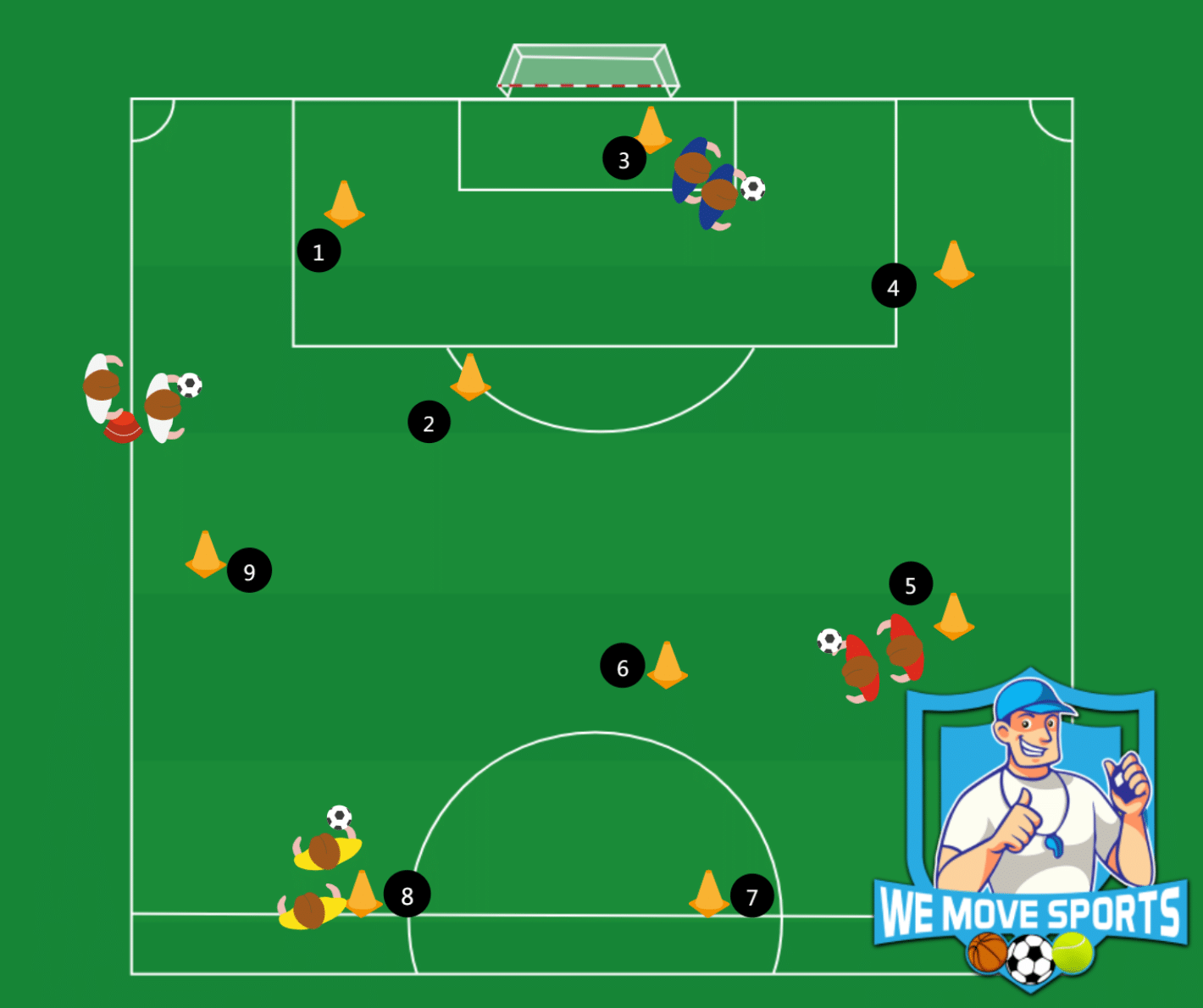 Voetbal oefeningen