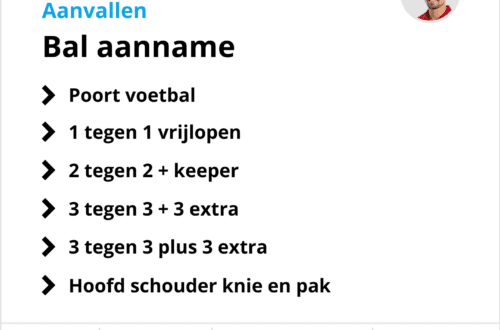Voetbaltrainingen